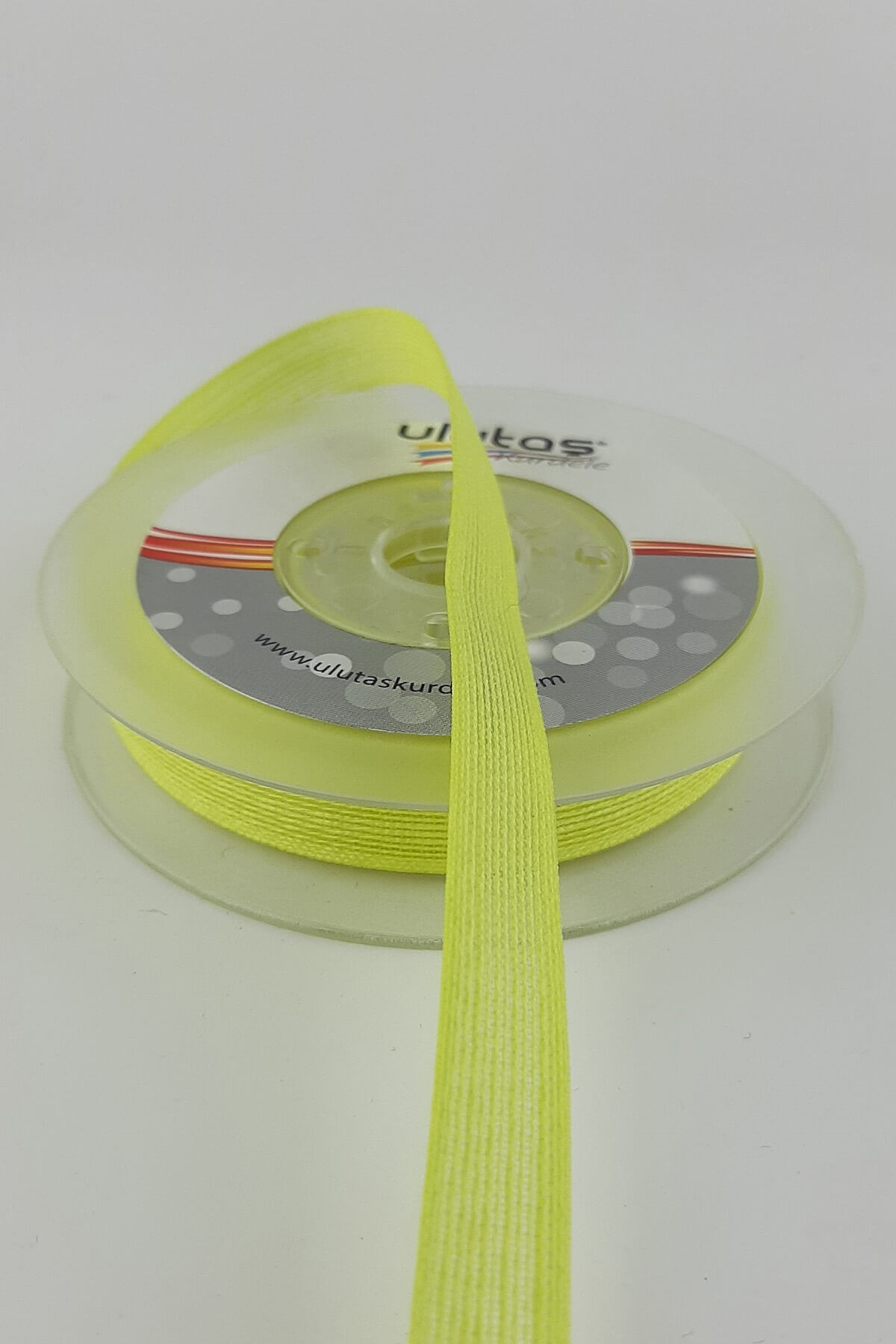 Sarı Keten Efektli Kurdele 1,5 cm 10 mt
