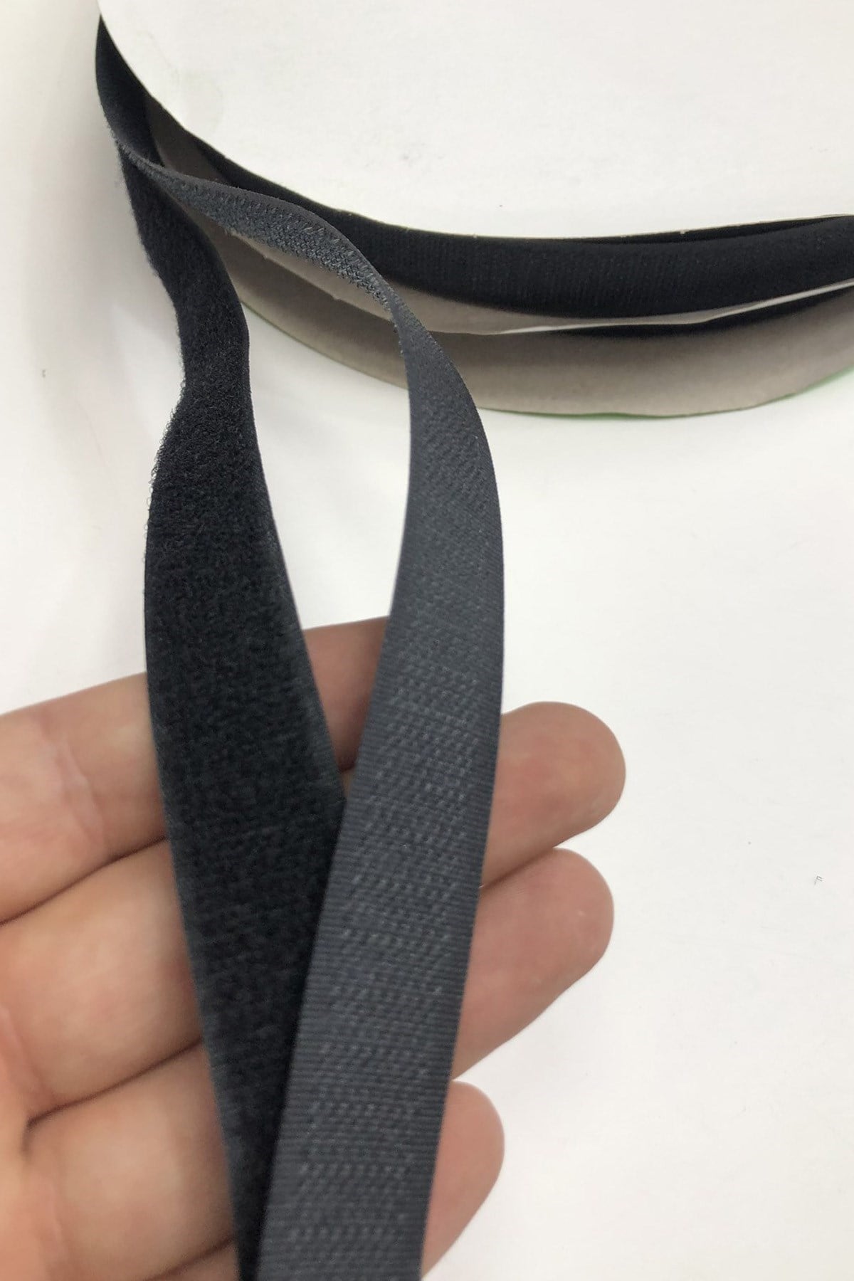 Siyah Çift Taraflı Cırt 2 cm (1 mt )