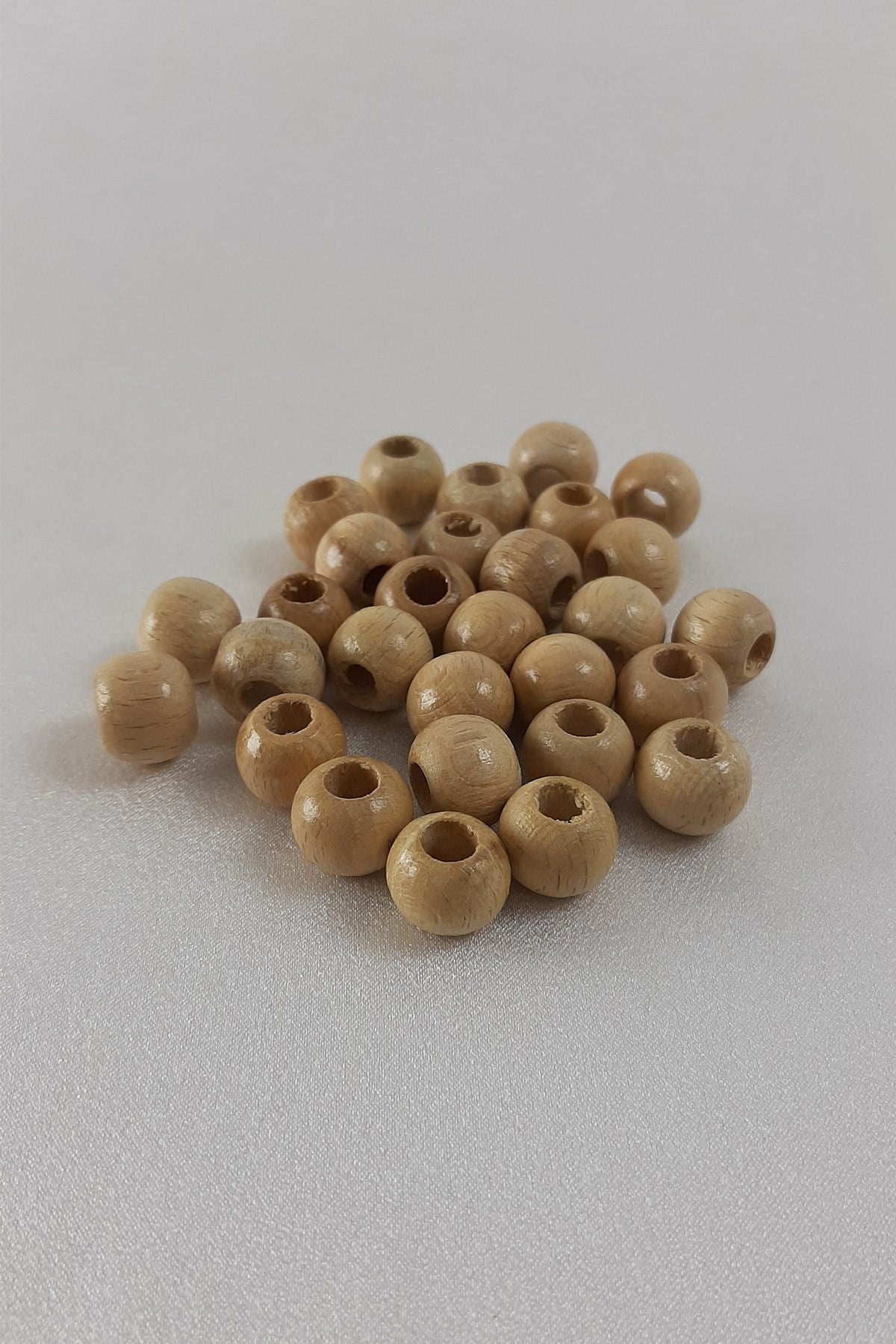 Vernikli Doğal Ahşap Boncuk 11mm