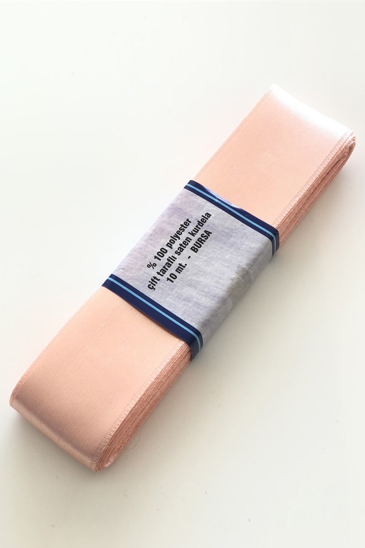 Yavruağzı Renk Saten Kurdele 4 cm