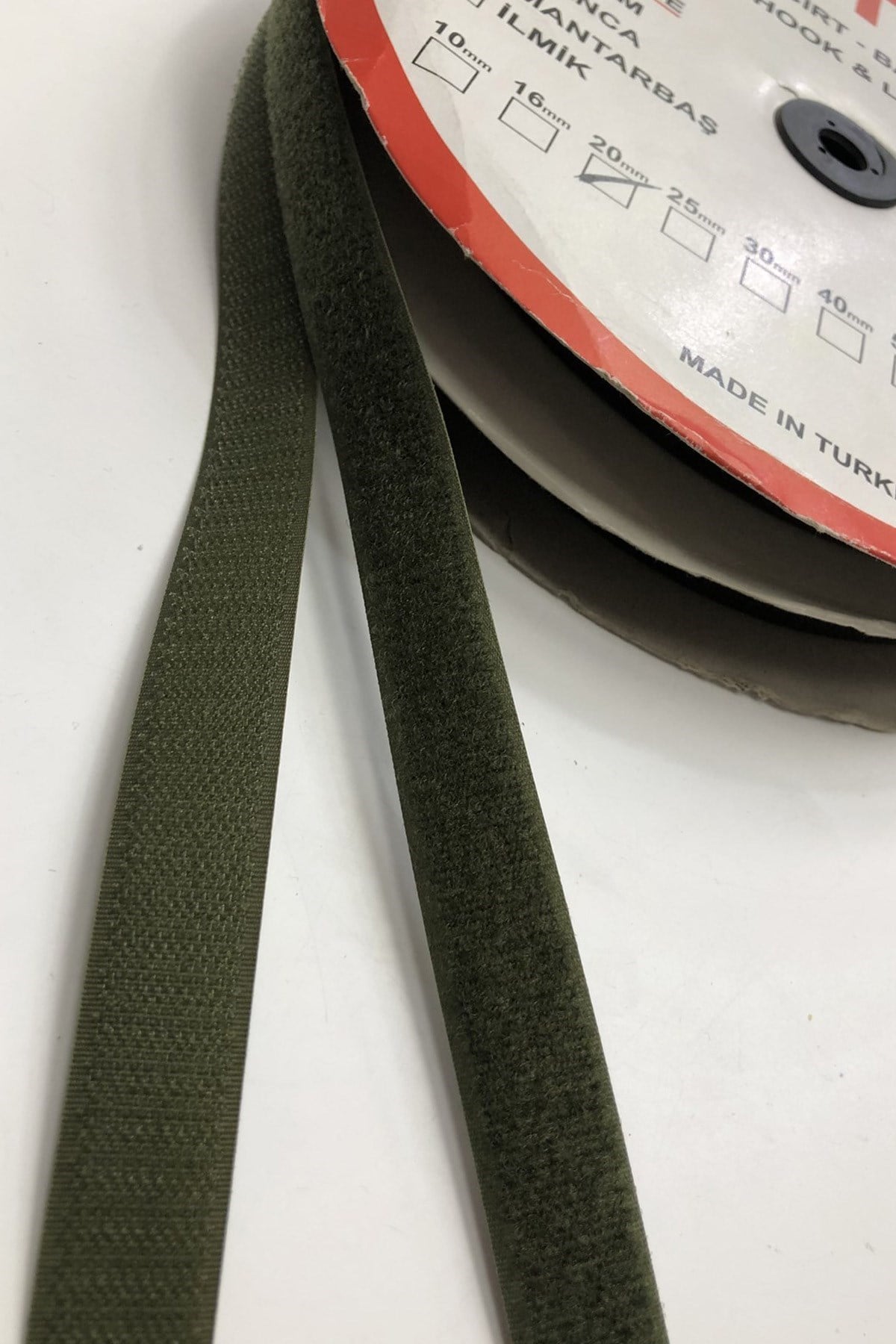 Yeşil Çift Taraflı Cırt 2 cm (1 mt )