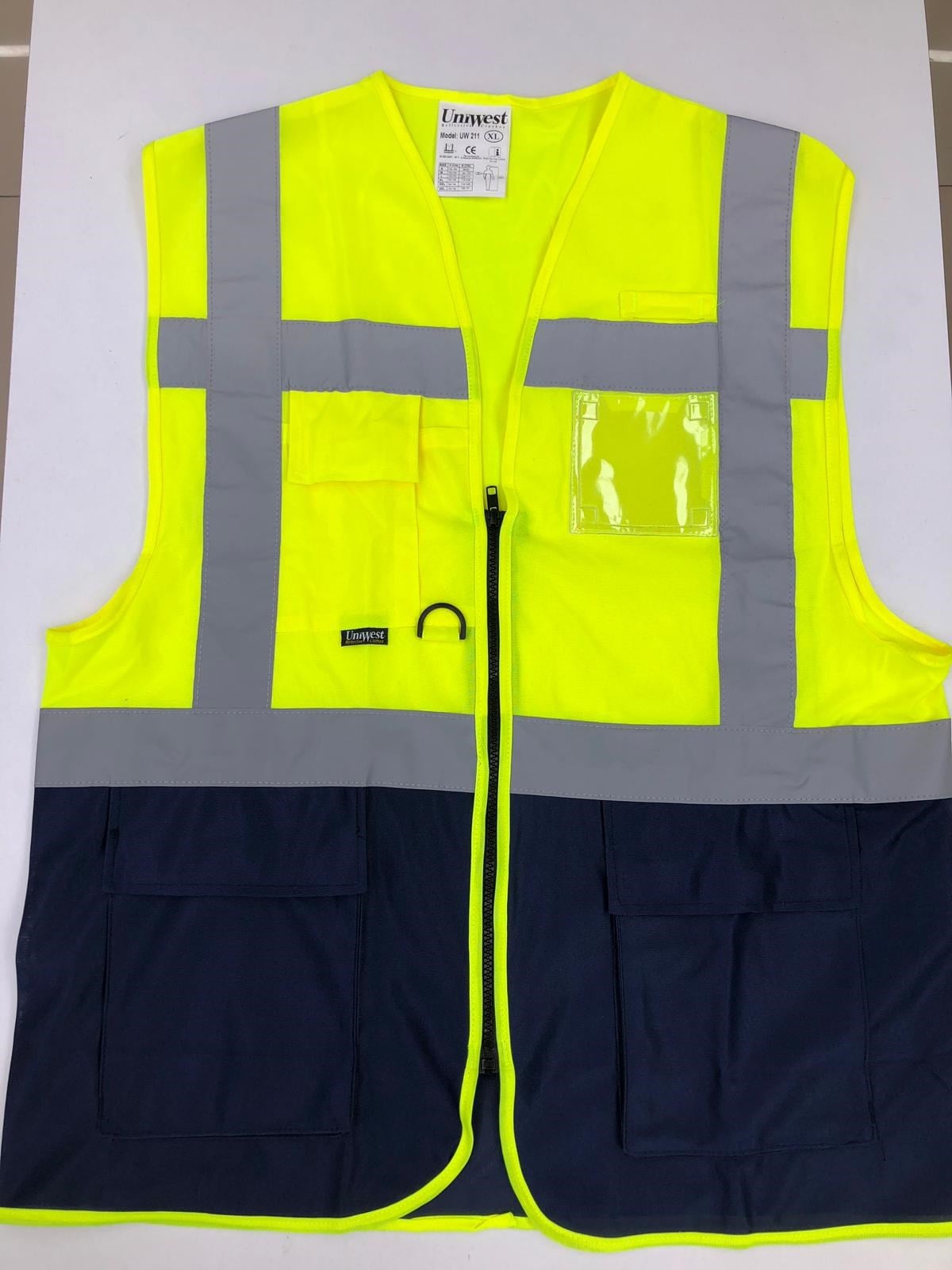 Uniwest UW-216 Cepli Mühendis Yönetici Yeleği Belgeli