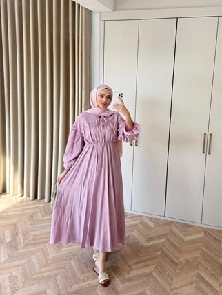 HR-0531H&R ButikHew- Ekan Elbise Lila