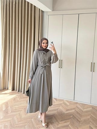 HR-0412H&R ButikTB-Eqşi Modal Elbise Bej