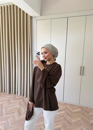 HR-1144H&R ButikKiw-Muadil Oysh Üst Kahve