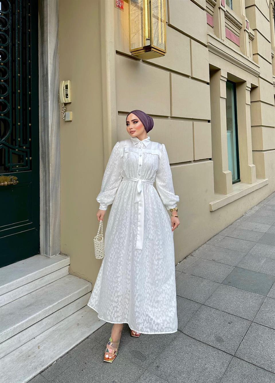 H&R Butik | Elya Elbise Beyaz