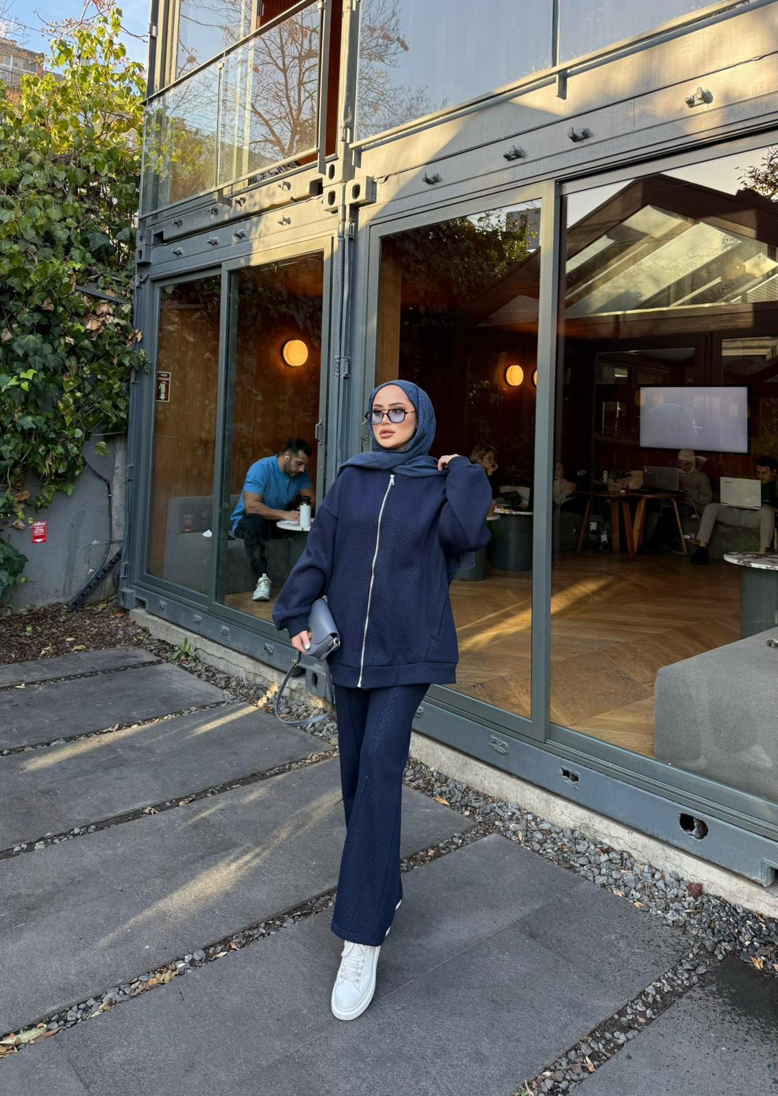 TAKM-1835H&R ButikTwss 3 iplik Takım Lacivert