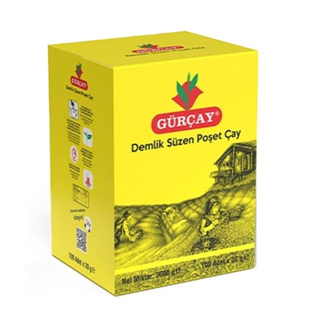 GÜRÇAY 100'LÜ DEMLİK SÜZEN ÇAY 3,2 GR