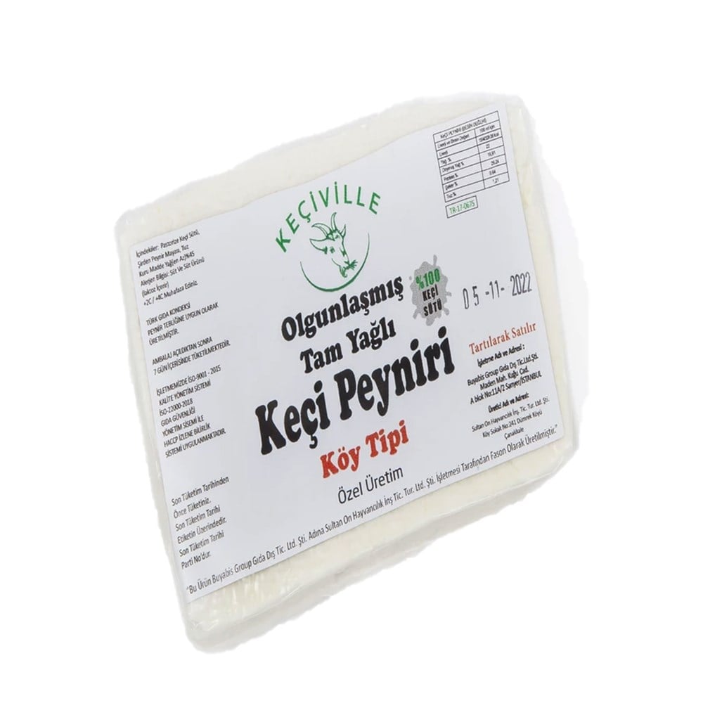 KEÇİVİLLE KEÇİ KÖY TİPİ BEYAZ PEYNİR