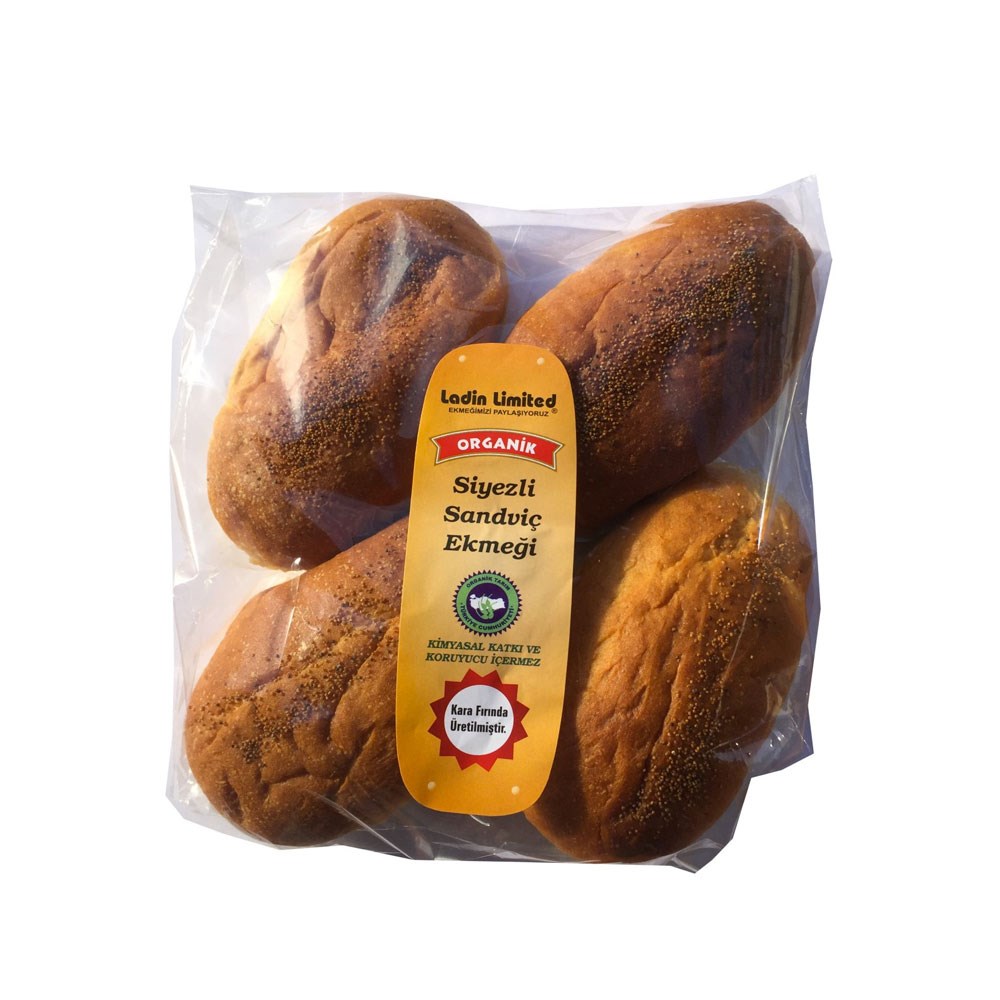 LADİN ORGANİK SİYEZLİ SANDVİÇ EKMEĞİ 400 GR