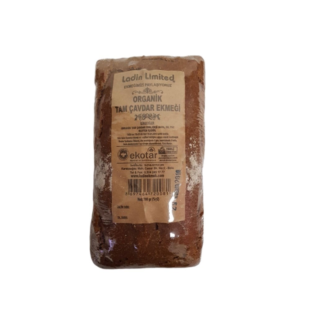LADİN ORGANİK TAM ÇAVDAR EKMEĞİ 700 GR