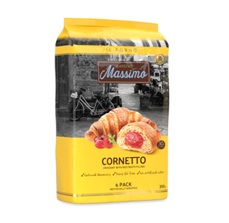 MASSIMO CORNETTO RED FRUITS 50 GR(6'LI)