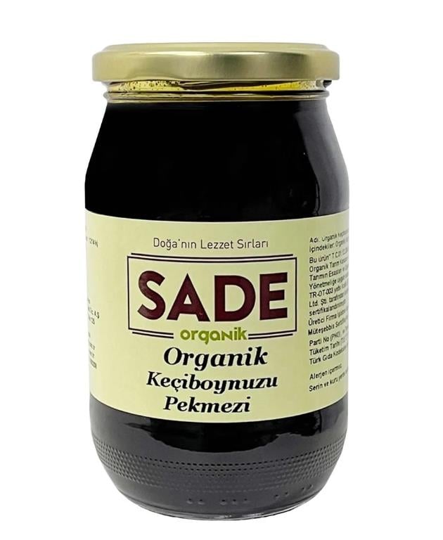 SADE ORGANİK KEÇİBOYNUZU PEKMEZİ 460 GR