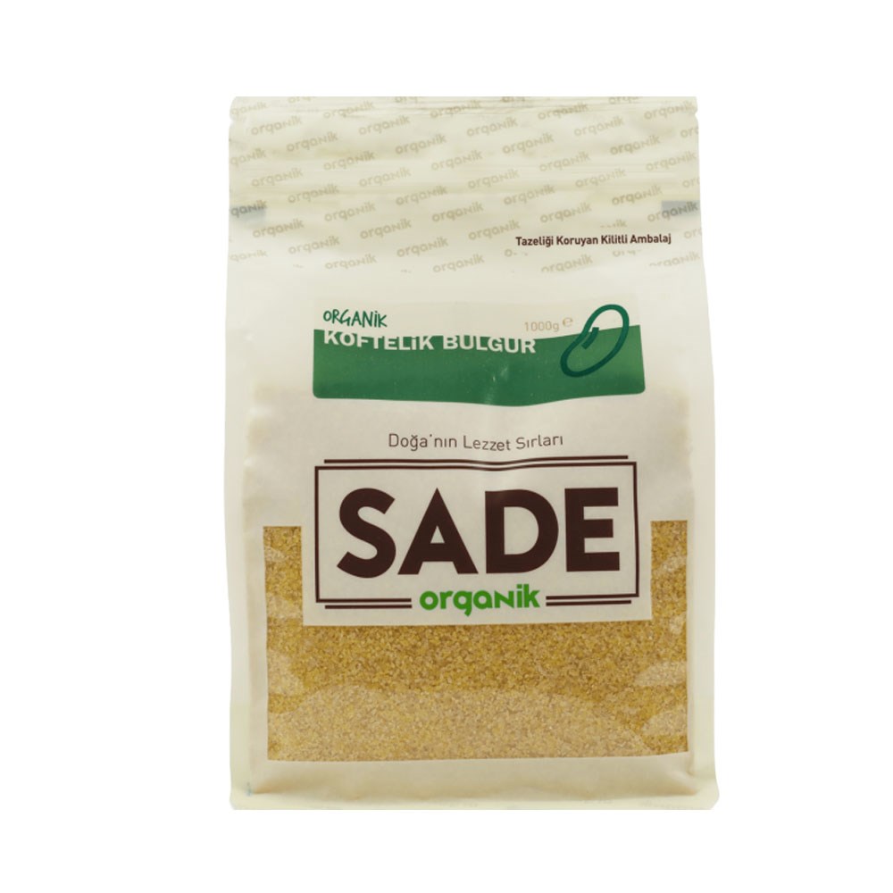 SADE ORGANİK KÖFTELİK BULGUR 1 KG
