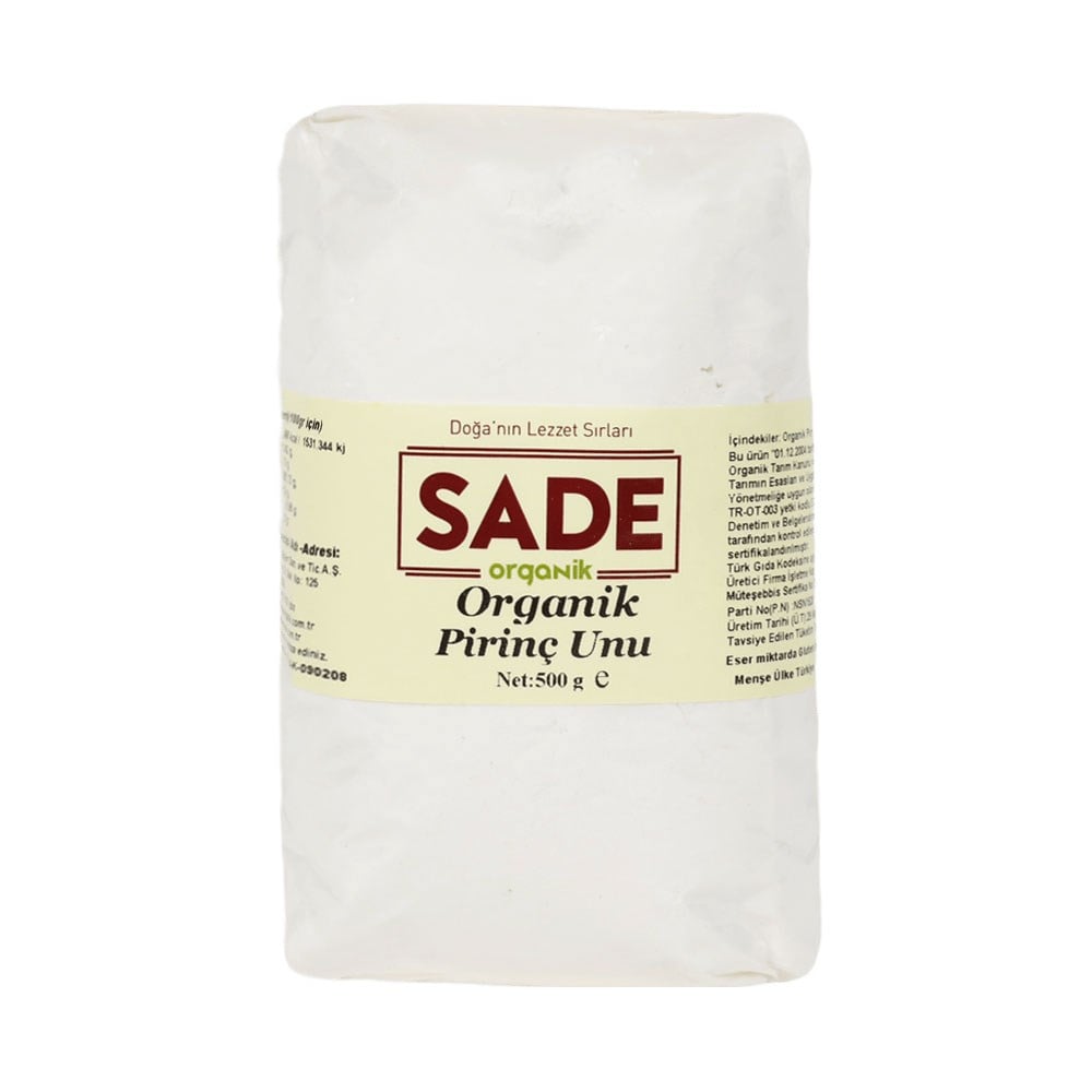 SADE ORGANİK PİRİNÇ UNU 500 GR