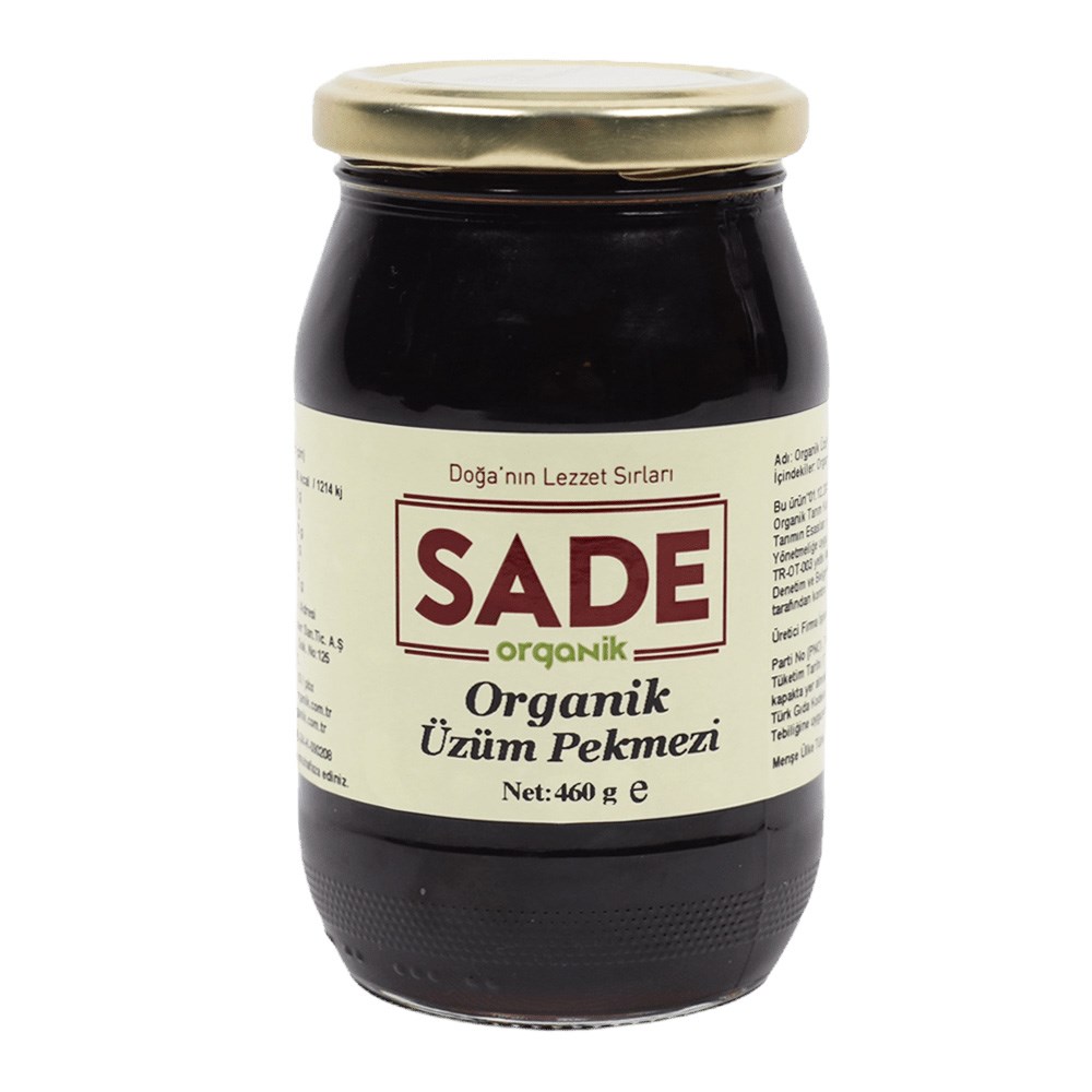 SADE ORGANİK ÜZÜM PEKMEZİ 460 GR