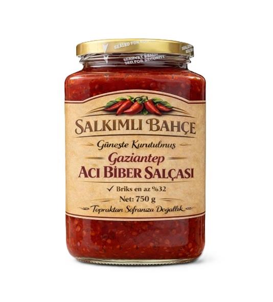 SALKIMLI BAHÇE ACI BİBER SALÇASI 750 GR