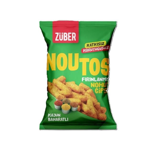 ZUBER NOUTOS FIRINLANMIŞ NOHUT CİPSİ KAJUN BAHARATLI 55G