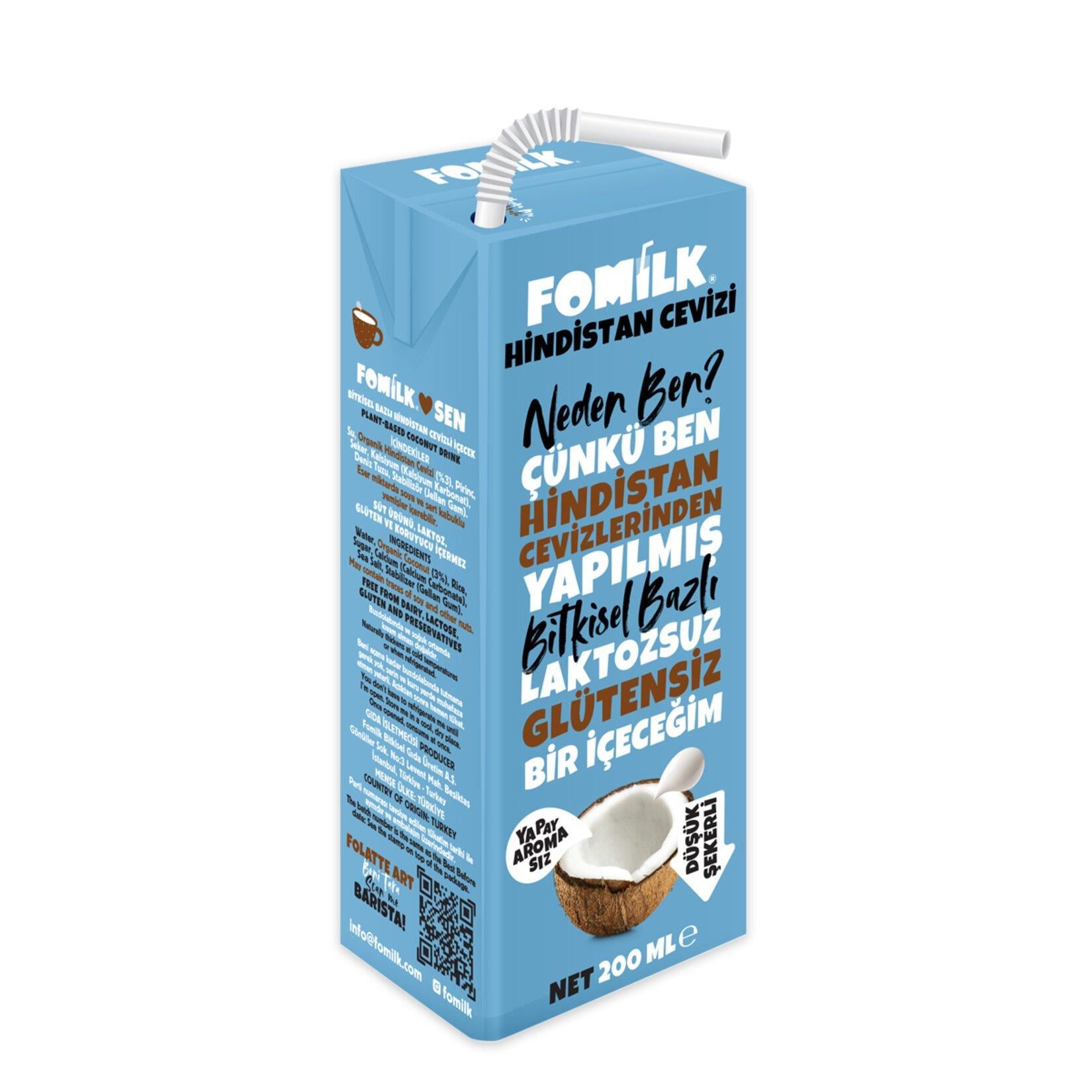 FOMILK HİNDİSTAN CEVİZİ SÜTÜ 200 ML