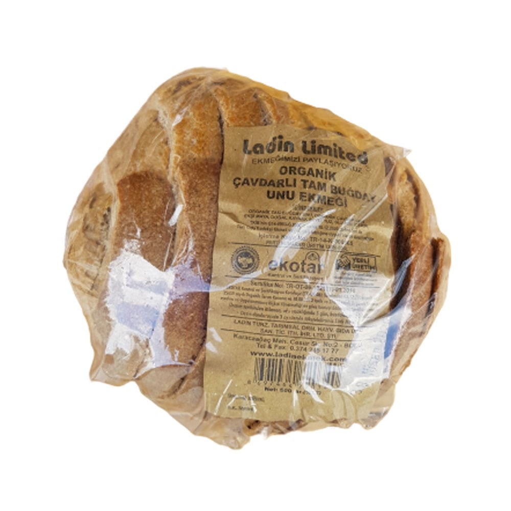 LADİN ORGANİK ÇAVDARLI TAM BUĞDAY EKMEĞİ 500 GR