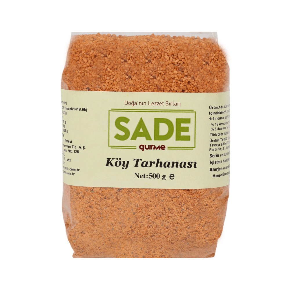 SADE ORGANİK KÖY TARHANASI 500 GR