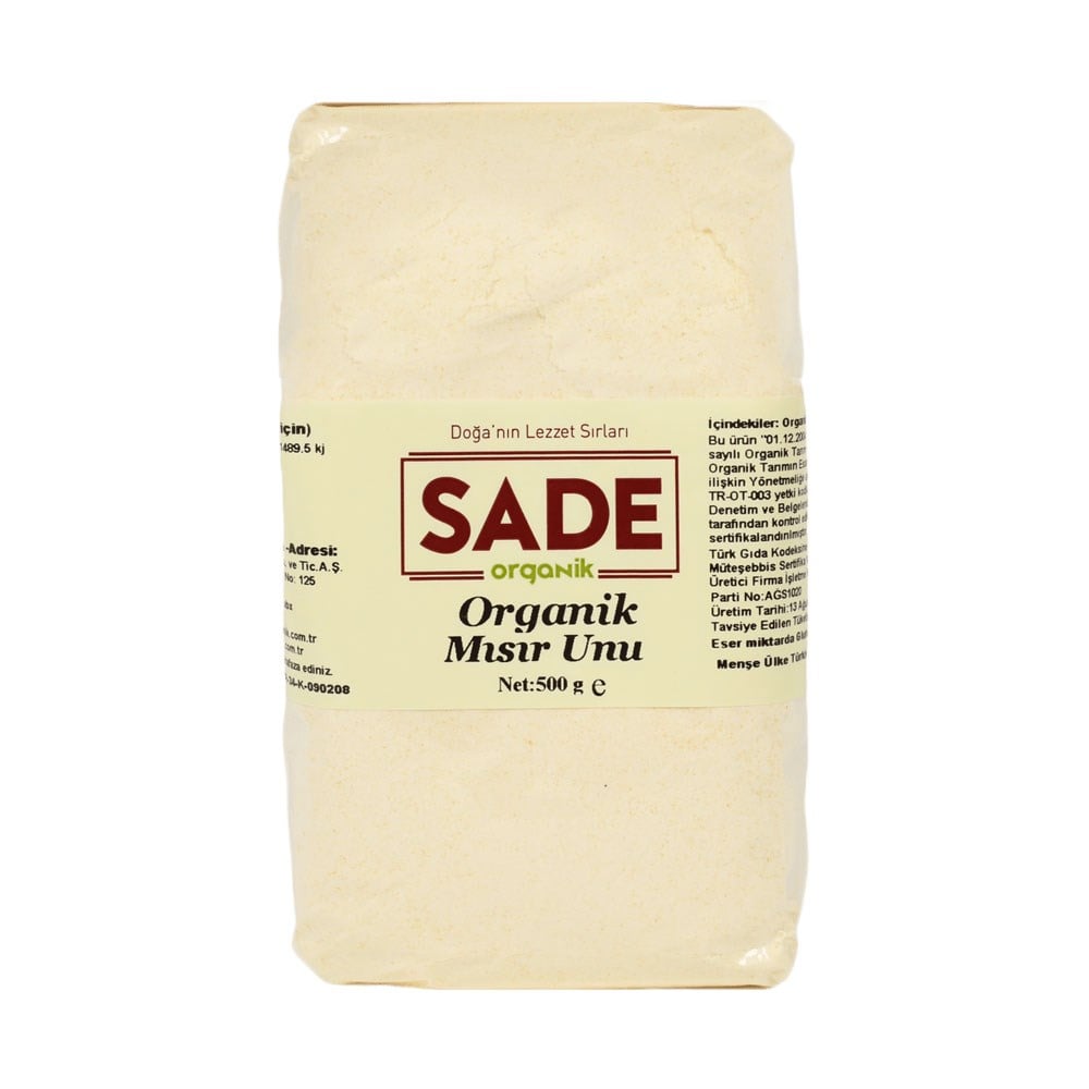 SADE ORGANİK MISIR UNU 500 GR