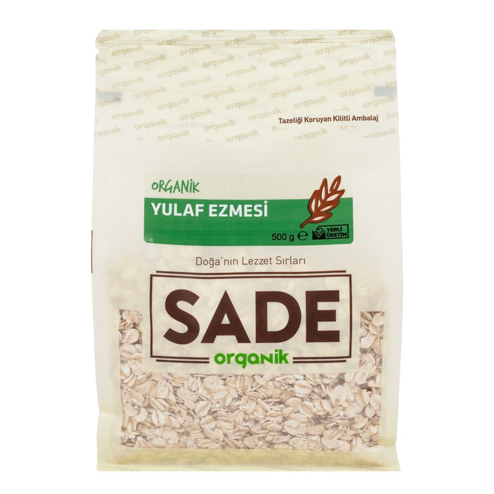 SADE ORGANİK YULAF EZMESİ 500 GR