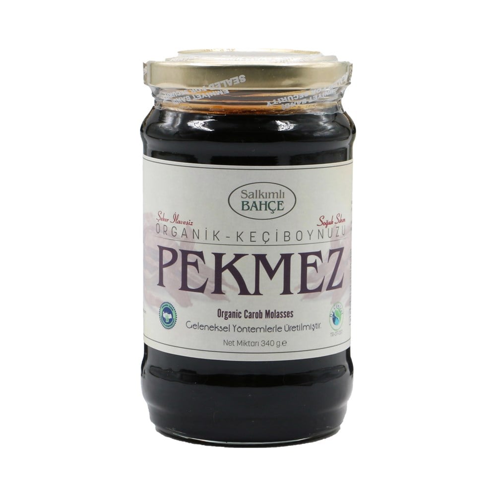 SALKIMLI BAHÇE ORGANİK KEÇİBOYNUZU PEKMEZİ 380 GR