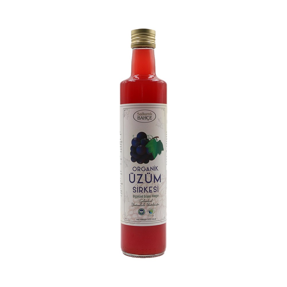 SALKIMLI BAHÇE ORGANİK ÜZÜM SİRKESİ 500 ML