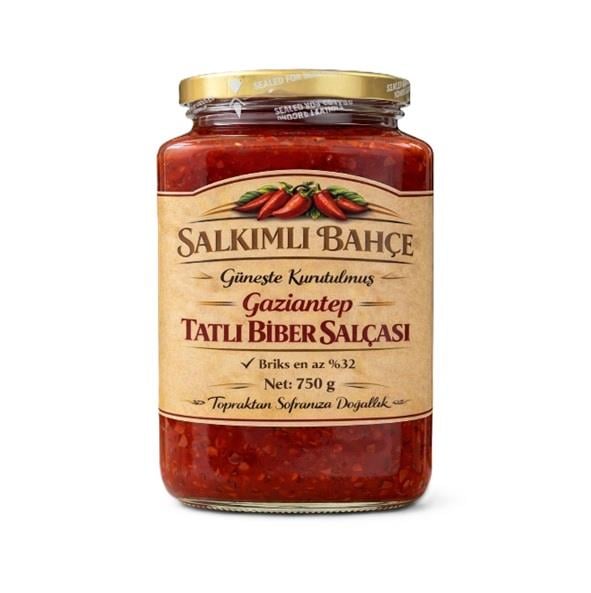 SALKIMLI BAHÇE TATLI BİBER SALÇASI 750 GR