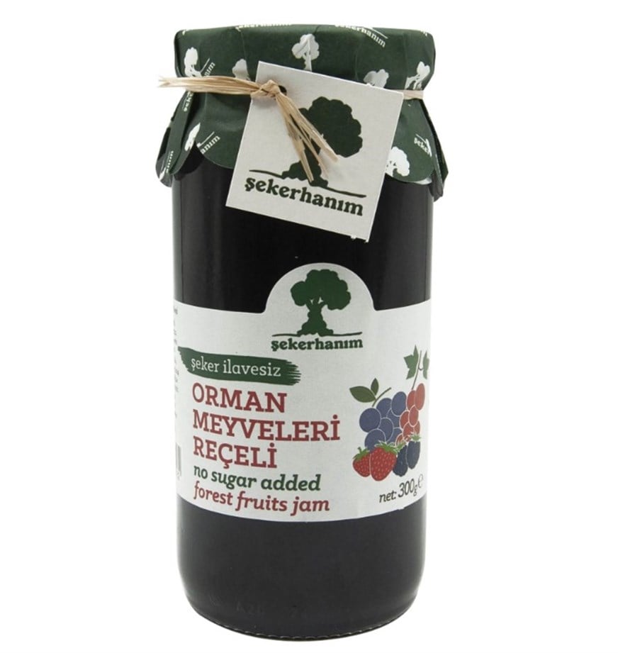 ŞEKERHANIM ŞEKER İLAVESİZ ORMAN MEYVELERİ REÇELİ 300 GR