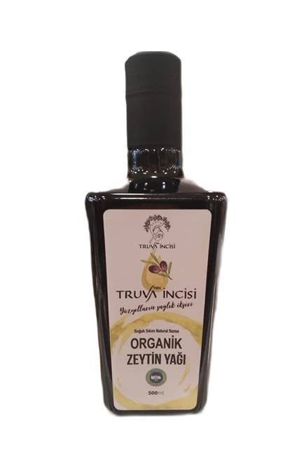 TRUVA İNCİSİ ORGANİK NATUREL SIZMA SOĞUK SIKIM ZEYTİNYAĞI 500 ML