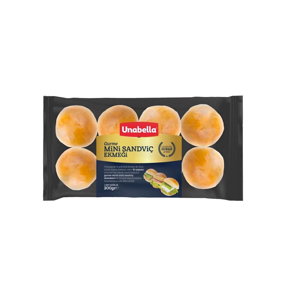 UNABELLA GURME MİNİ SANDVİÇ EKMEĞİ 200 GR