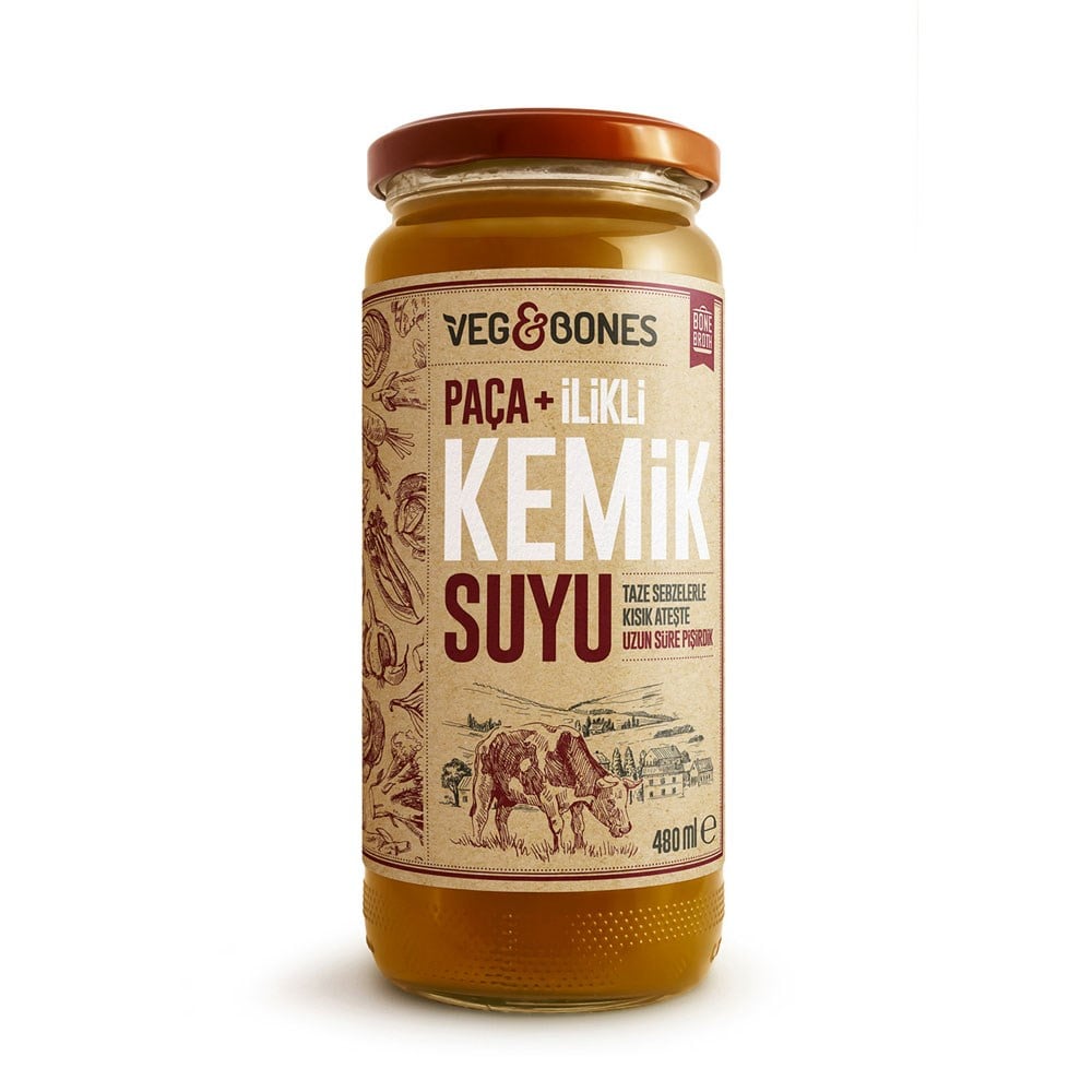 V&B PAÇA İLİKLİ KEMİK SUYU 480 ML