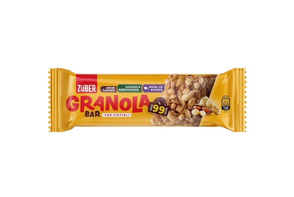 ZUBER GRANOLA BAR YER FISTIKLI 25G