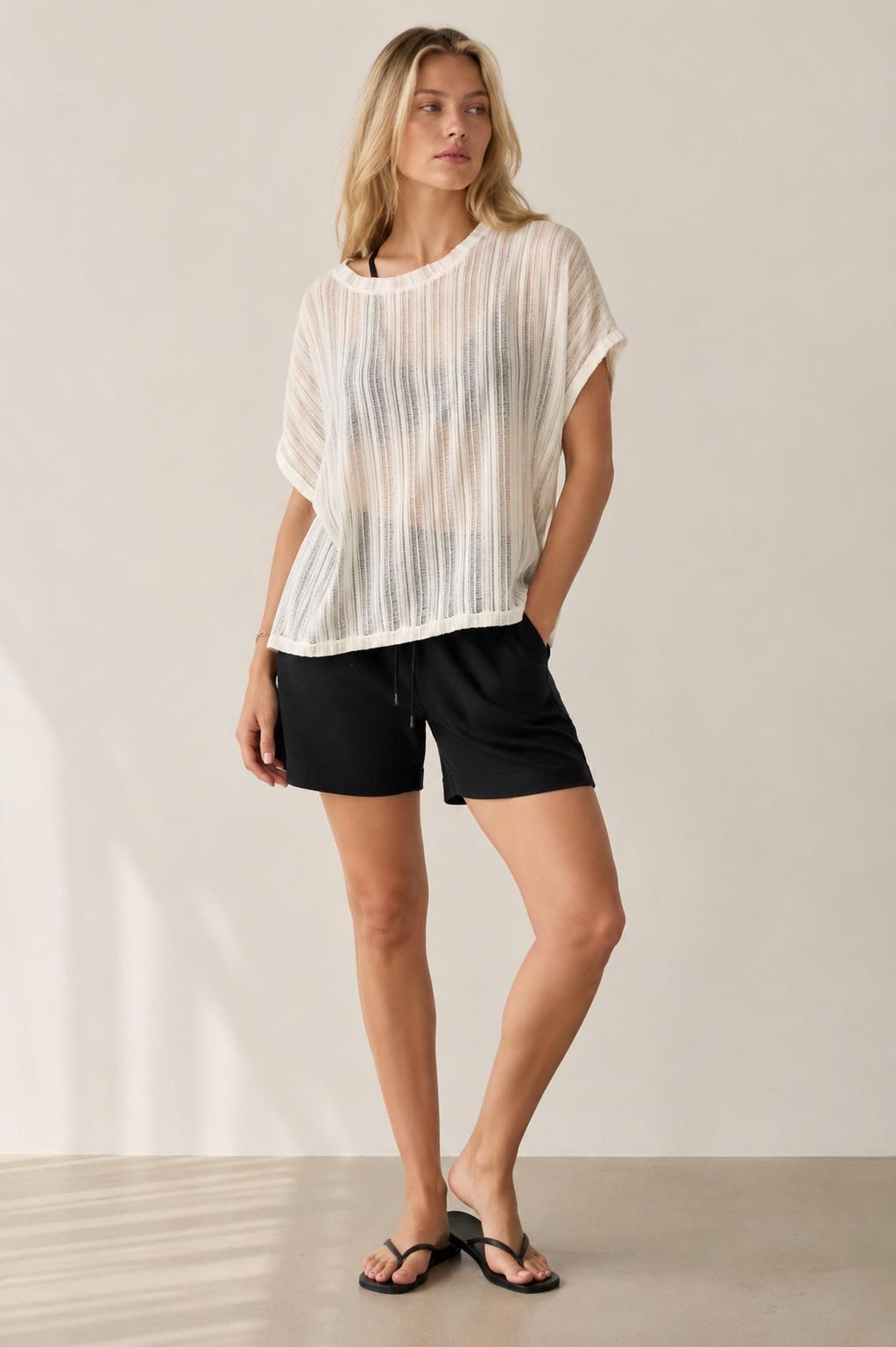 Açık Örgü Oversize Bluz