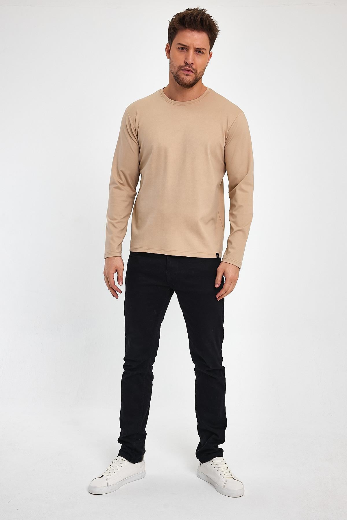 ALEXANDERGARDI BİSİKLET YAKA BASİC REGULAR FİT SWEATSHİRT (E23-00160 00)