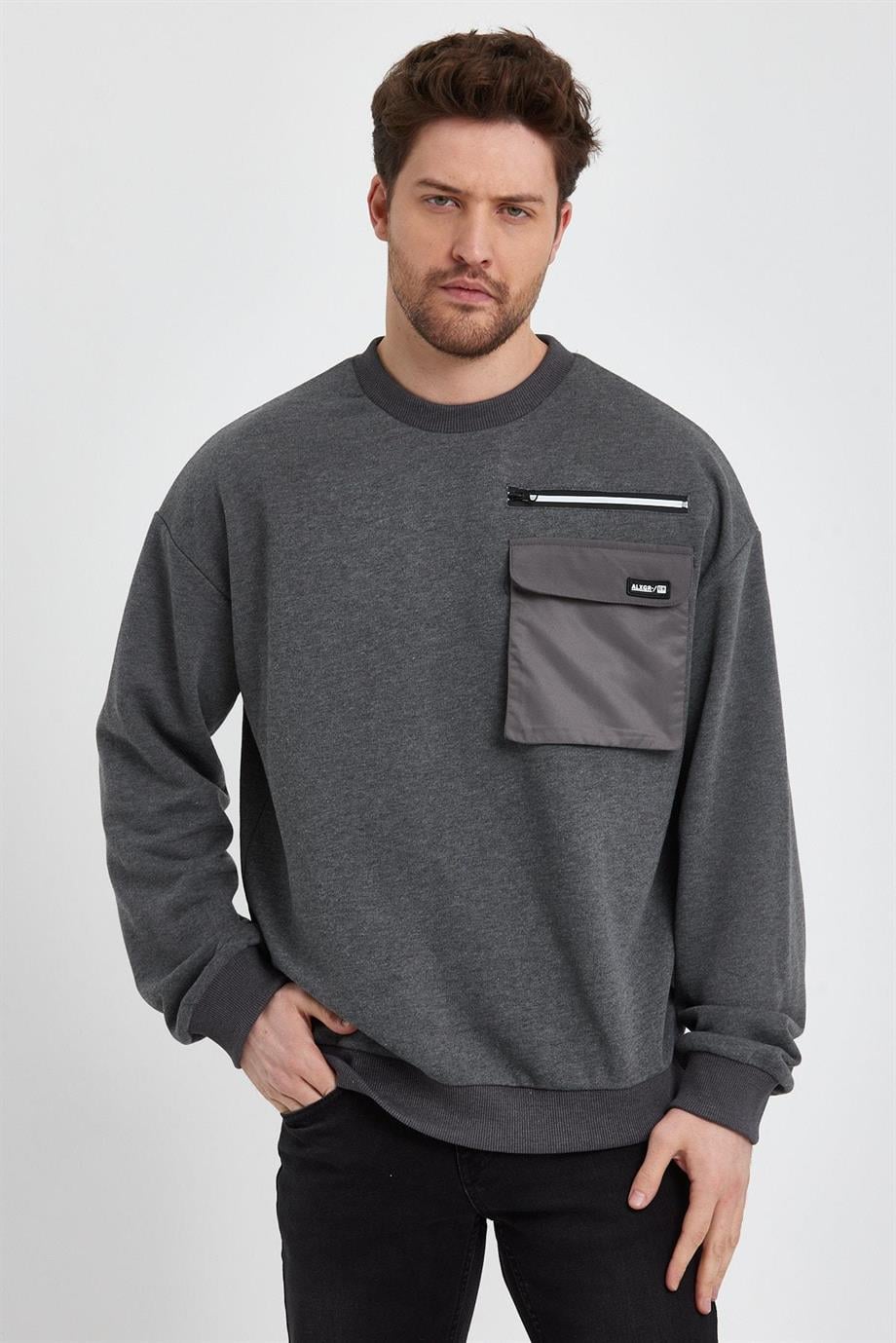 ALEXANDERGARDI CEP DETAYLI SWEATSHİRT(E23-75500)