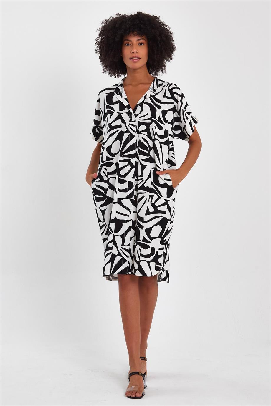 ALEXANDERGARDI CEPLİ HAKİM YAKA ELBİSE (B23-00121)