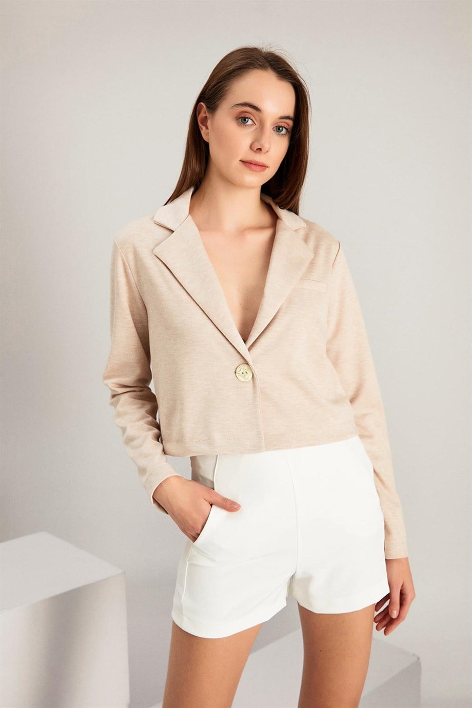 ALEXANDERGARDI CROP BLAZER CEKET (B21-21400)