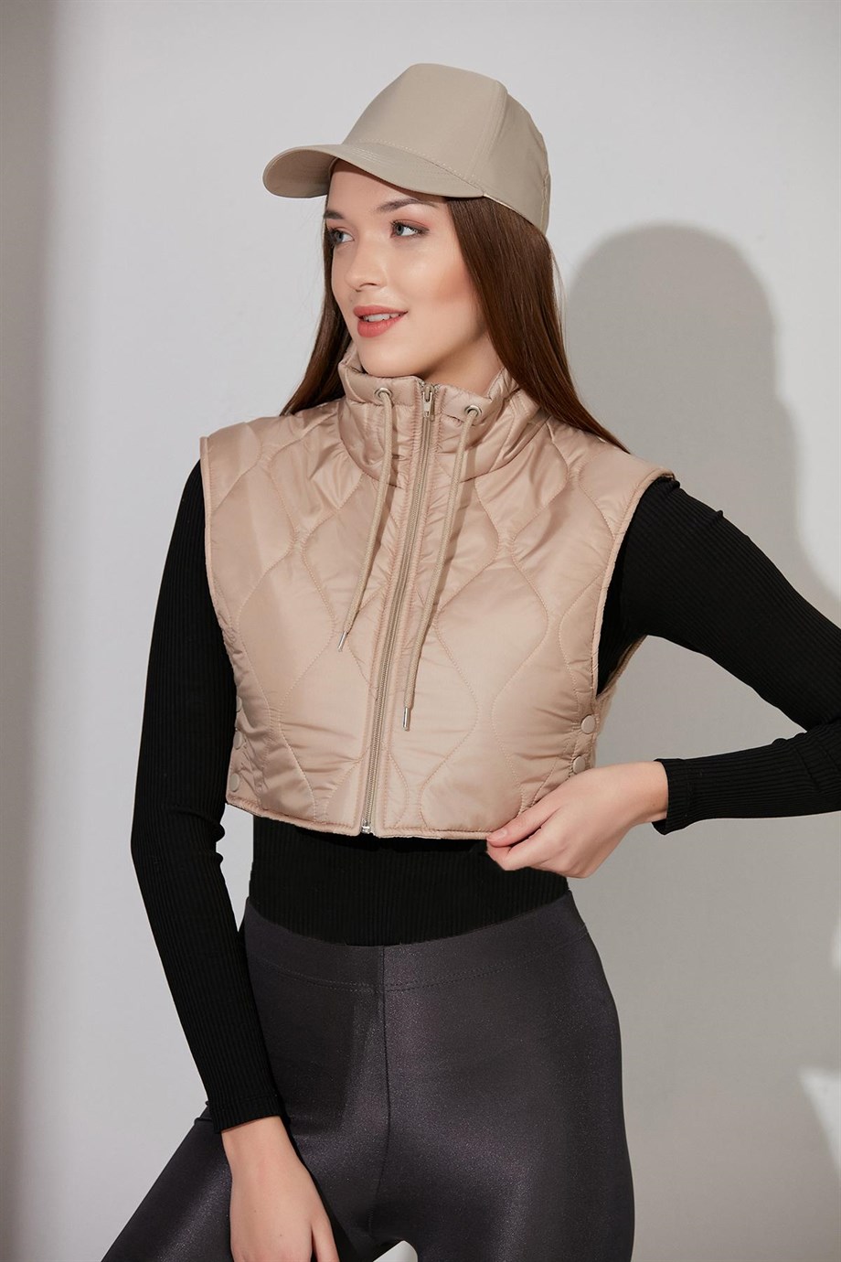 ALEXANDERGARDI CROP KAPİTONE YELEK (B21-909YL