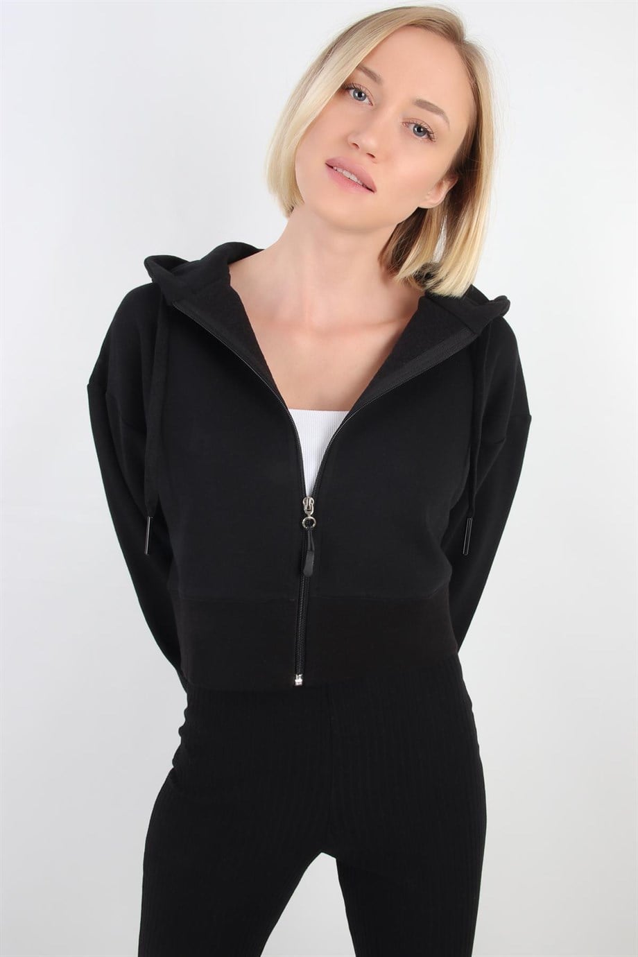 ALEXANDERGARDI CROP KAPÜŞONLU HIRKA (B20-5013)