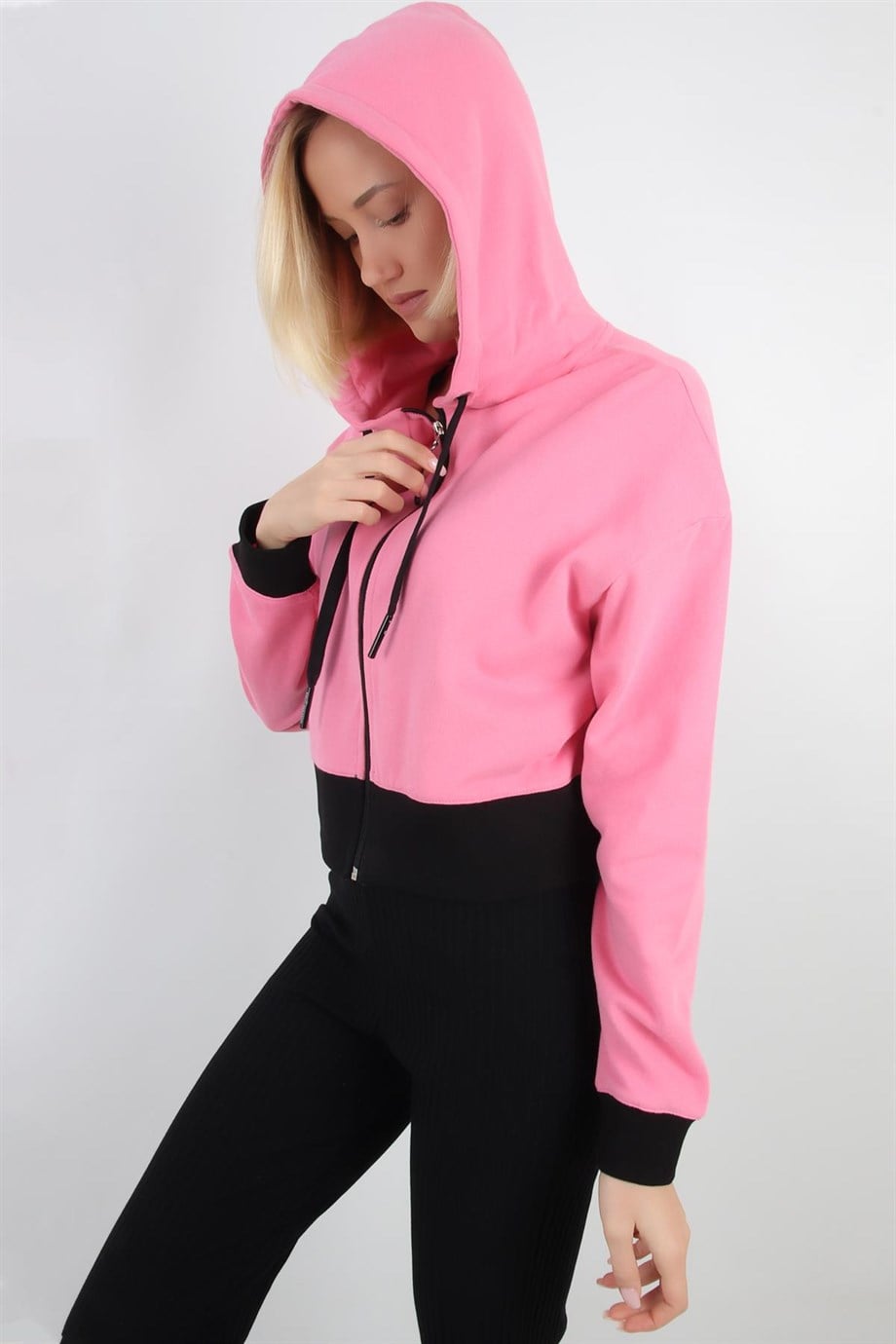 ALEXANDERGARDI CROP KAPÜŞONLU HIRKA (B20-5013)