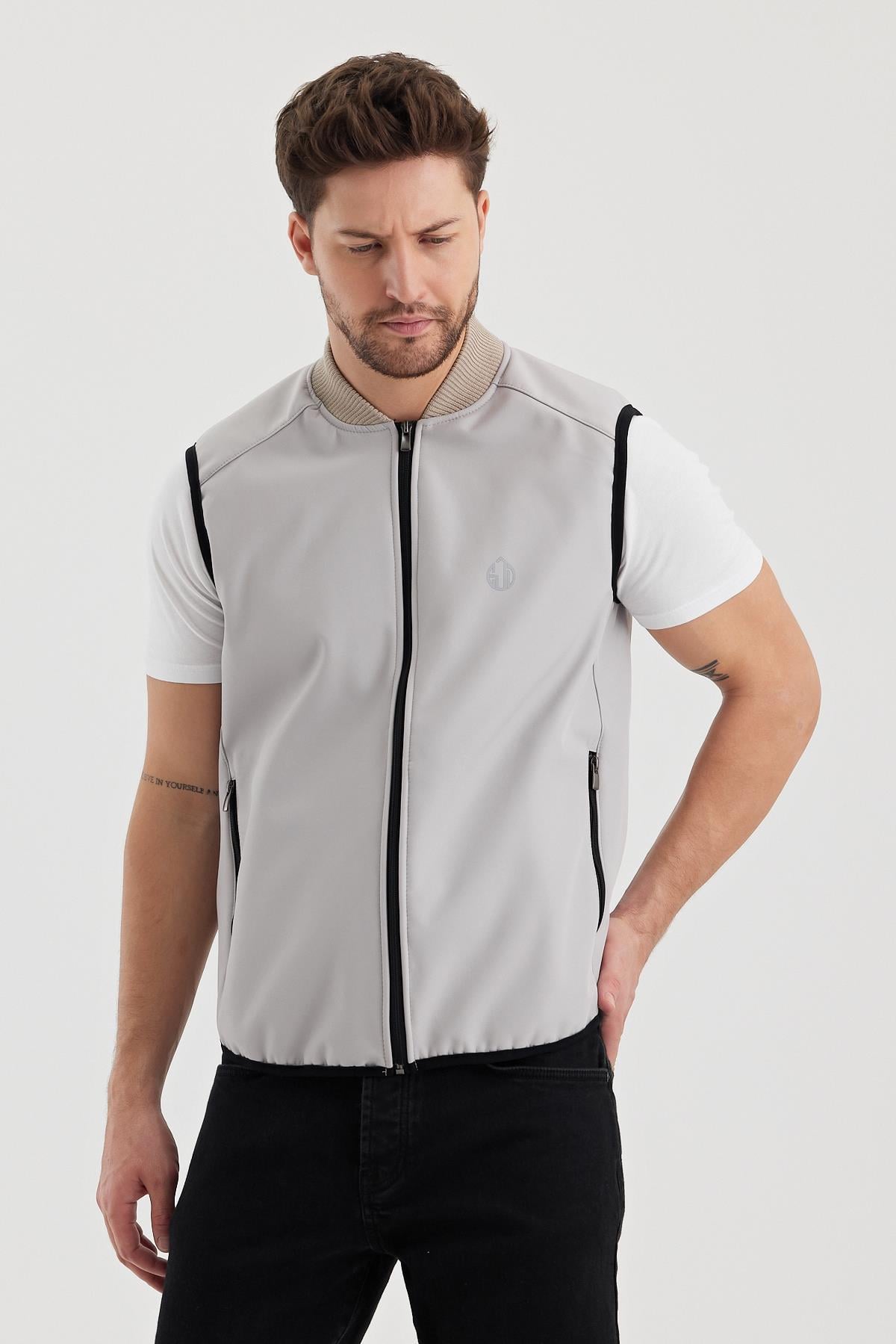ALEXANDERGARDI DAR KESİM İÇİ POLAR SU İTİCİ SOFTSHELL KUMAŞ YELEK (UNI-YLK03)