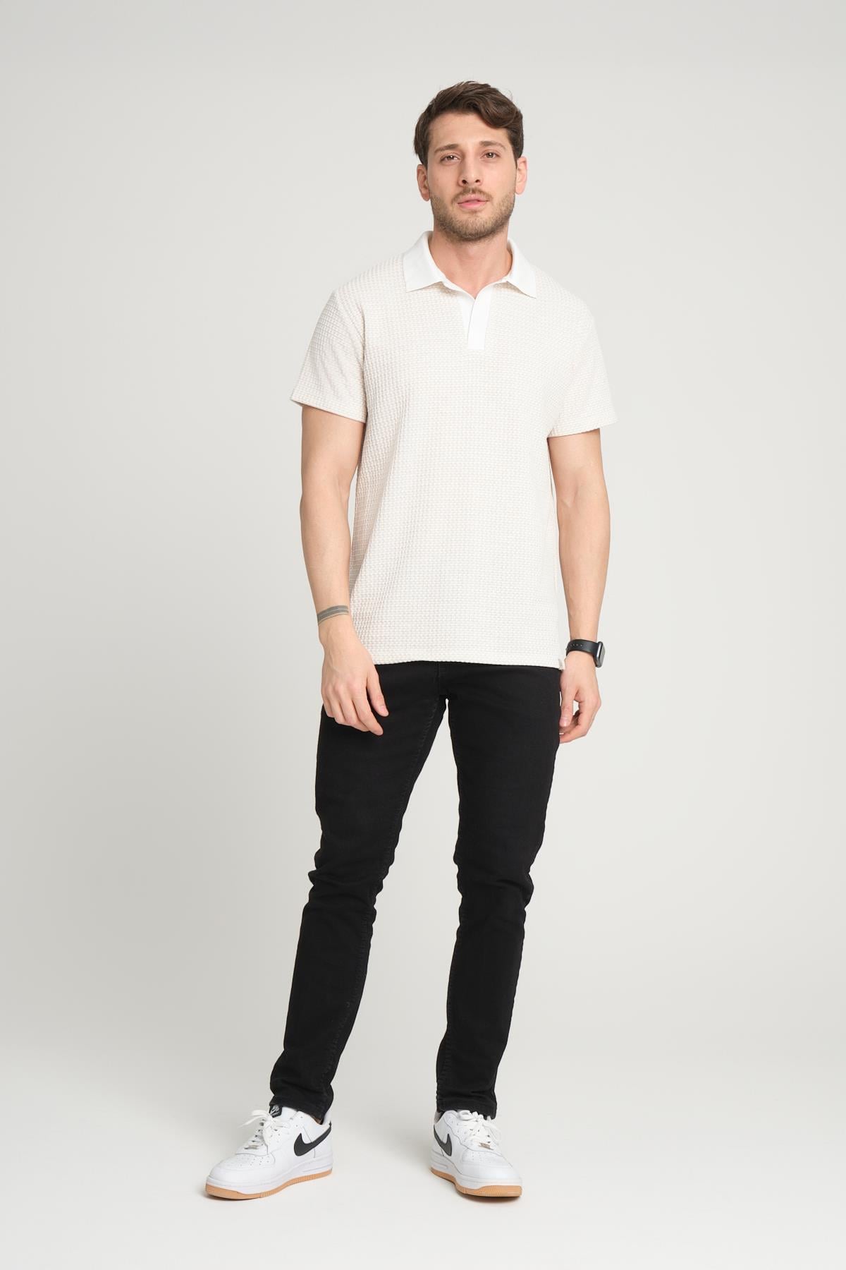 ALEXANDERGARDI DESENLİ POLO YAKA T-SHİRT (E24-PLTS00)