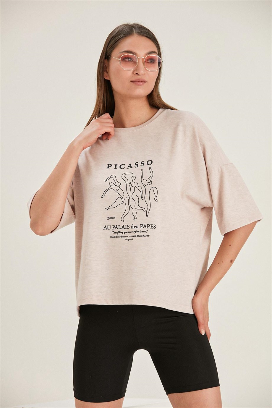 ALEXANDERGARDI OVERSİZE BASKILI T-SHİRT (B22-32000) 