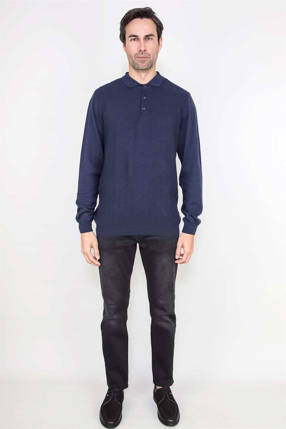 ALEXANDERGARDI POLO YAKA TRİKO KAZAK (AG5033)