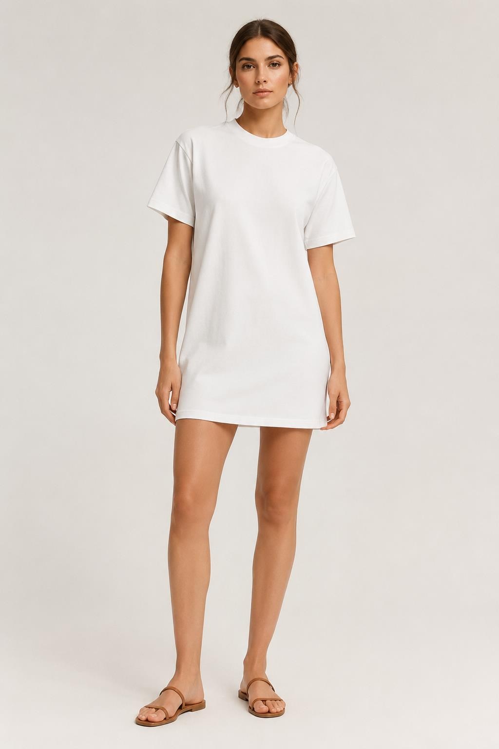 Basic Oversize T-shirt Elbise