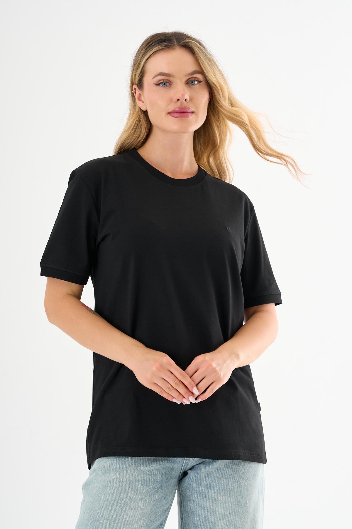 Bisiklet Yaka Basic T-shirt