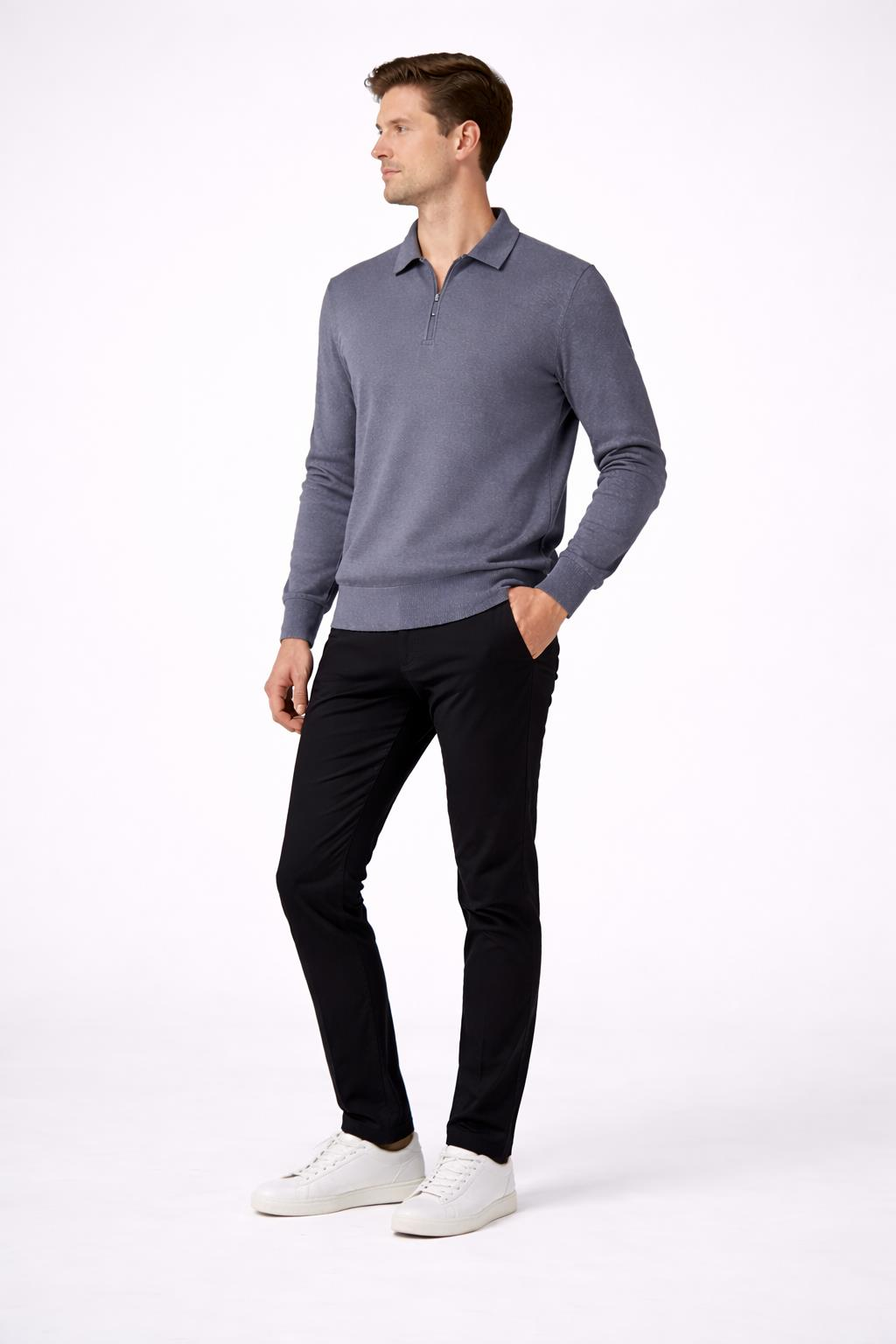 Erkek Fermuarlı Sweatshirt